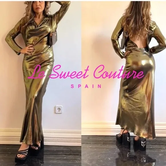 ZARA DRAPED DRESS LIMITED EDITION - Picture 4 of 14